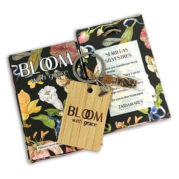 Llavero Semillas Silvestres | Colección Bloom-Black