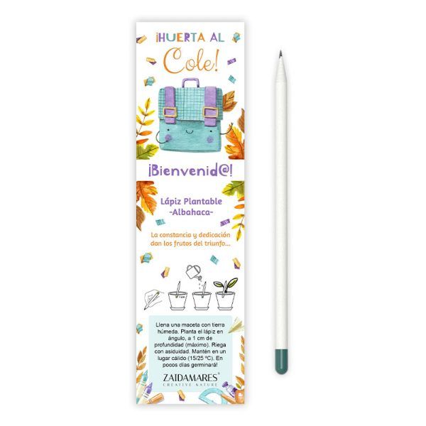Lápiz Plantable Bienvenid@ | Colección Huerta al Cole