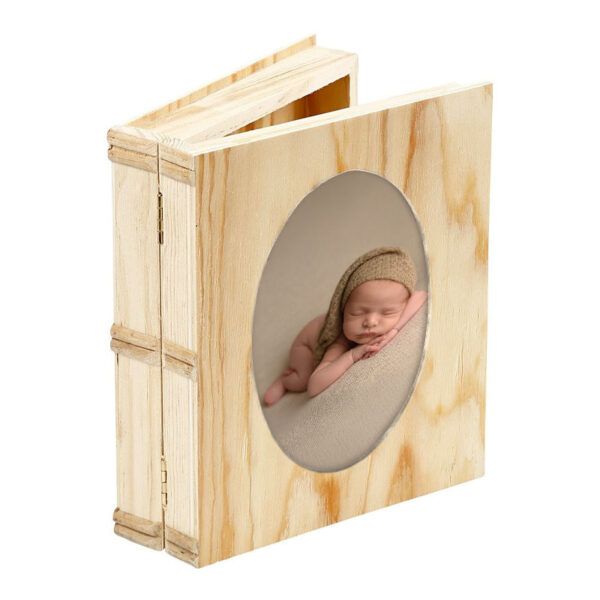 Caja Libro Madera / Portafotos Personalizable | Colección Baby