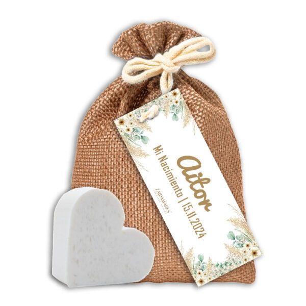 Jaboncito + Saquito y Etiqueta Personalizada | Colección Baby