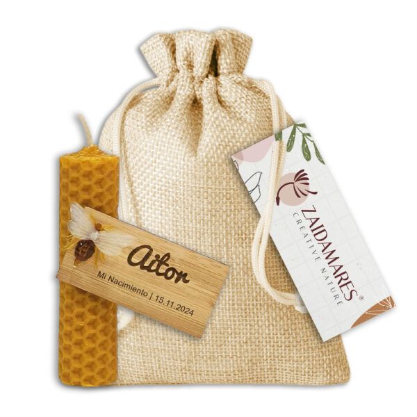 Vela de Miel 100% Pura de Abejas | Colección Baby