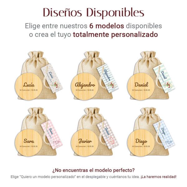 Imán/Abridor Madera Personalizado | Colección Comunión
