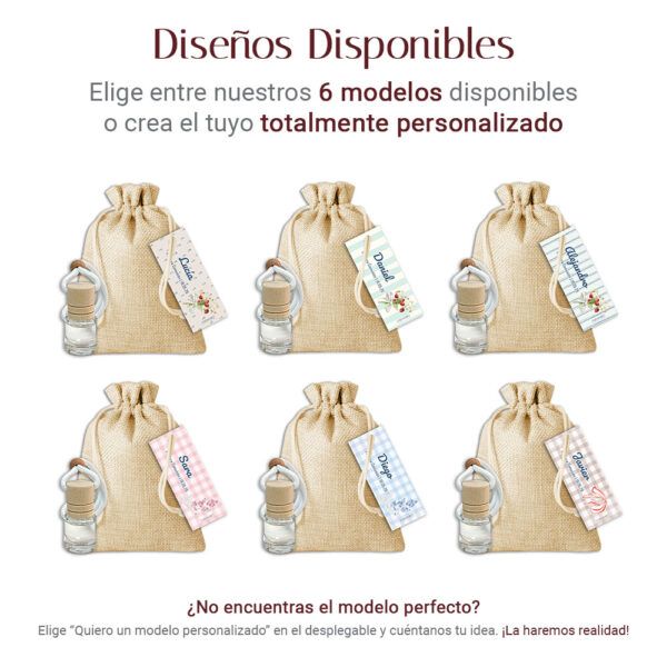 Ambientador + Saquito y Etiqueta Personalizada | Colección Comunión