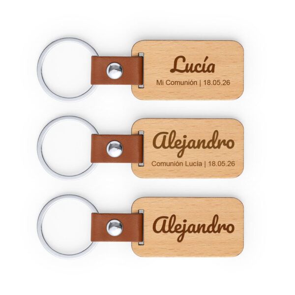 Llavero Madera Personalizado | Colección Comunión