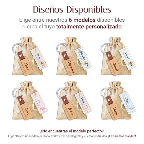 Llavero Madera Personalizado | Colección Comunión