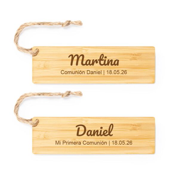 Marcapáginas Madera Personalizado | Colección Comunión