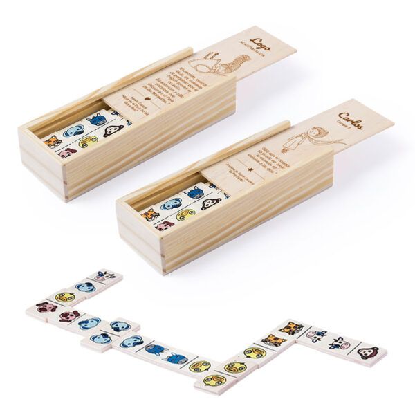 Dominó Animales Madera Personalizado | Colección Fantasía