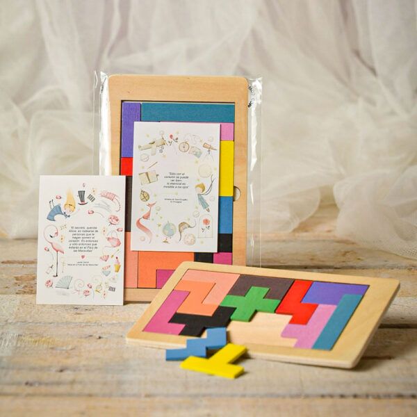 Juego Madera + Bolsa Bio/Etiqueta | Colección Fantasía
