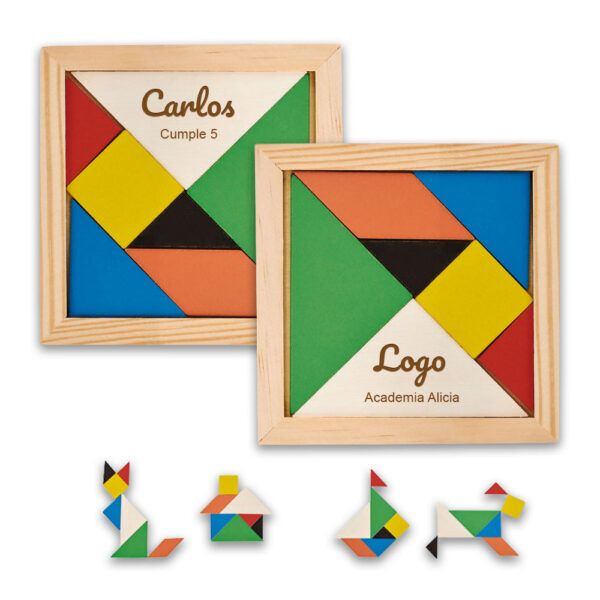 Tangram Madera + Bolsa Bio | Colección Fantasía
