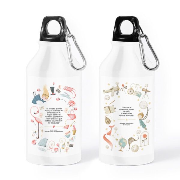 Botella Metálica + Etiqueta Personalizable | Colección Fantasía