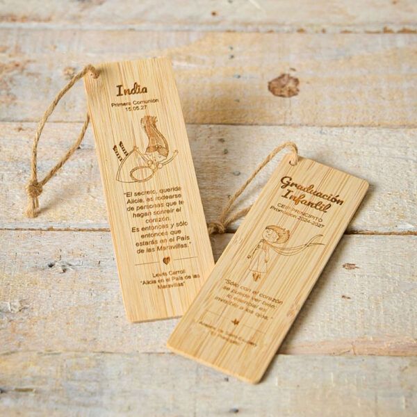 Marcapáginas Madera Personalizado | Colección Fantasía