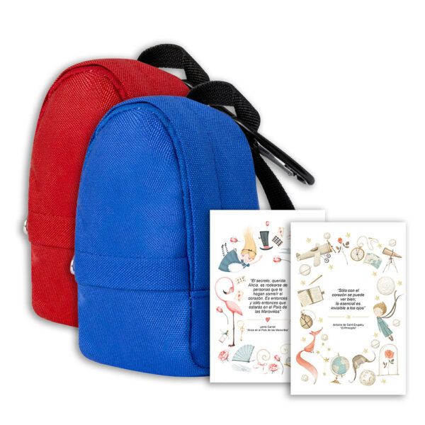 Mochila/Monedero + Etiqueta Personalizable | Colección Fantasía