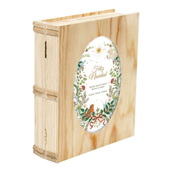 Caja Libro Madera / Portafotos | Colección Navidad